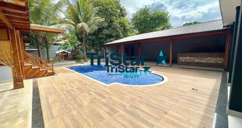 Ch0031 - belíssima chácara recém reformada com lazer completo condominio fechado ao lado do lago - at. 3.000m² - ac. 550m² - vale das laranjeiras inda