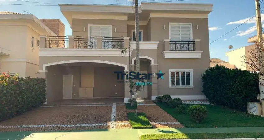 TRISTAR REALTY - CA0491 - CASA ESTILO NEOCLASSICO EM CONDOMINIO DE ALTO PADRÃO - AT. 360m² - AC. 337m² - JARDIM ESPLENDOR - INDAIATUBA - SP