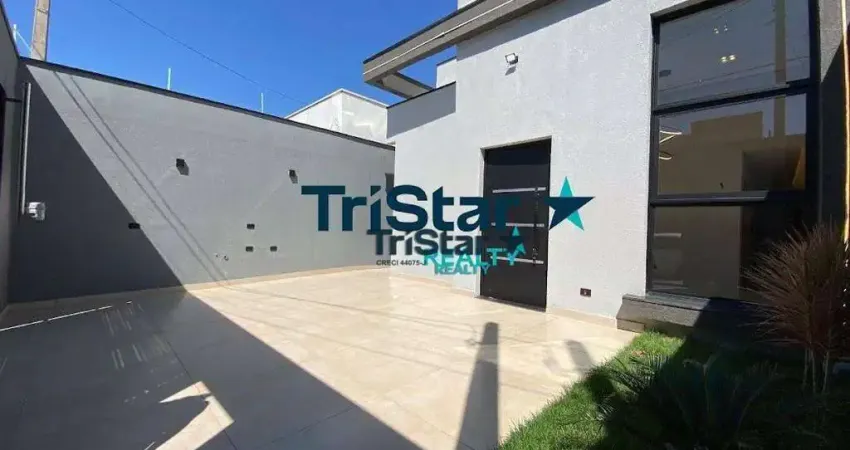 CA0347 - CASA NOVA COM OTIMO ACABAMENTO PRÓXIMO AO POLO SHOPPING E RODOVIÁRIA - AT. 150m² - AC. 84m² - JARDIM BELO HORIZONTE INDAIATUBA SP