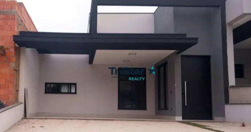 Ca0129 - casa terrea com acabamento arquitetonico e unico á 15 dias da entrega com localização em condominio clube - at. 205m² - ac. 144m² - park gran