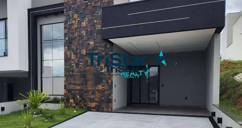 CA0114 - CA0114 - CASA NOVA TERREA OTIMA OPORTUNIDADE EM CONDOMINIO FECHADO COM LAZER COMPLETO - AT. 204m² - AC. 140m² - PARK GRAN RESERVE INDAIATUBA