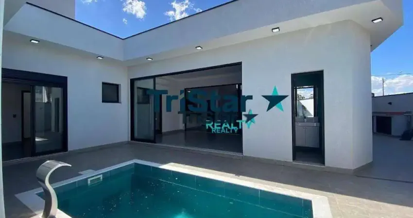 CA0414 - LINDÍSSIMA CASA TERREA NOVA COM 03 SUÍTES EM CONDOMINIO FECHADO - AT. 332m² - AC.206m² - JARDIM RESIDENCIAL VIENA INDAIATUBA SP