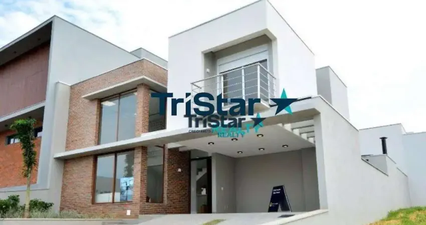 CA0260 - SOBRADO COM ACABAMENTO IMPAR PRONTO PARA MORAR EM CONDOMINIO ALTO PADRAO - AT. 300m² - AC. 257m² - RESIDENCIAL DONA MARIA JOSÉ INDAIATUBA SP.
