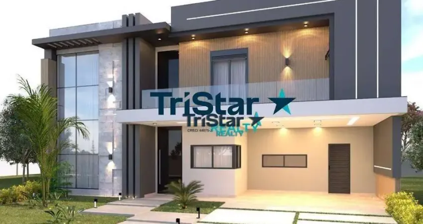 CA0329 - SOBRADO DIFERENCIADO A POUCOS DIAS DA ENTREGA - AT. 350m² - AC. 241m² - RESIDENCIAL MILANO INDAIATUBA SP-