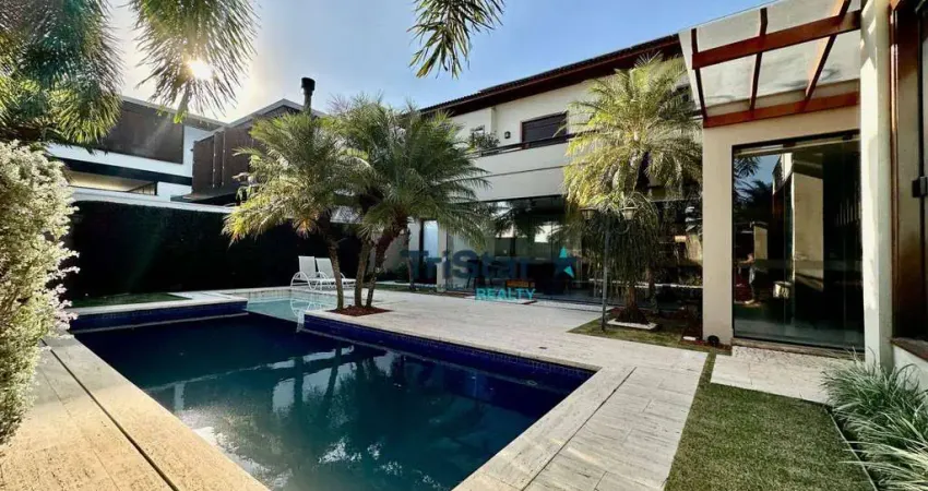 CA0498 - SUNTUOSO SOBRADO MOBILIADO EM CONDOMINIO ALTO PADRAO - MAISON DU PARC