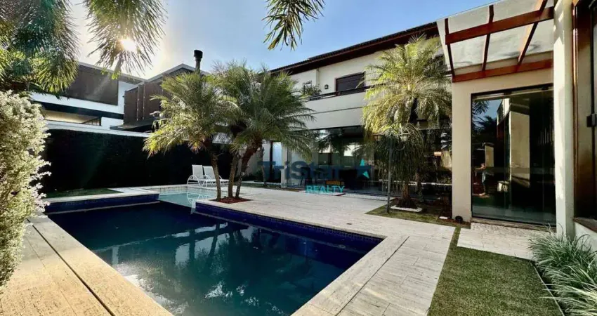 CA0498 - SUNTUOSO SOBRADO MOBILIADO EM CONDOMINIO ALTO PADRAO - MAISON DU PARC
