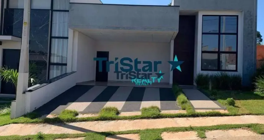 Ca0120 - casa nova terrea com piscina em condominio fechado com lazer completo - at. 300m² - ac. 177m² - park gran reserve indaiatuba sp