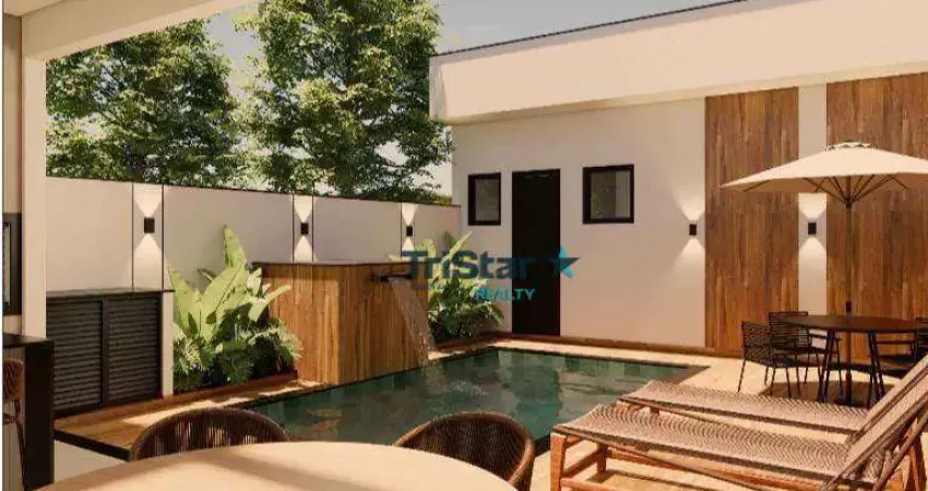 CA0520 - CASA TERREA COM 03 SUITES EM FASE DE ACABAMENTO EM CONDOMINIO FECHADO - AT. 300m² - AC. 190m² - RESIDENCIAL JARDIM LAGUNA EM INDAIATUBA SP -