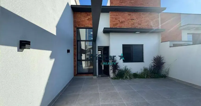 CA0528 - CASA NOVA MOBILIADA COM SPA E 03 DORMITORIOS EM BAIRRO NOVO - AT. 125m² - AC. 89m² - PARQUE RESIDENCIAL SABIÁS INDAIATUBA SP