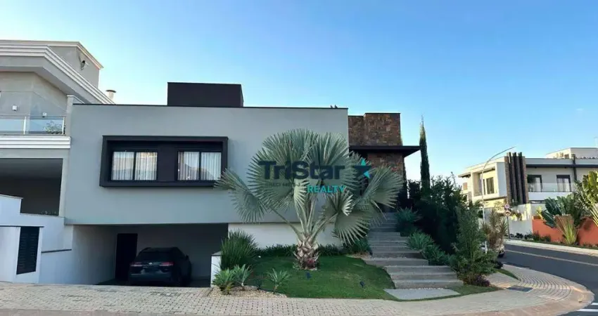 TRISTAR REALTY - CA0516 - CASA TERREA EM CONDOMINIO ALTO PADRÃO PRÓXIMO DO PARQUE ECOLOGICO - AT. 392m² - AC. 230m² - RES MARIA JOSÉ - INDAITUBA SP