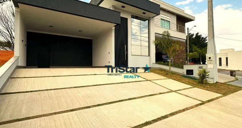 Tristar realty - ca0559 - conforto e segurança em casa terrea com 3 suítes e piscina - at. 300m² - ac. 189m² - residencial viena - indaiatuba - sp