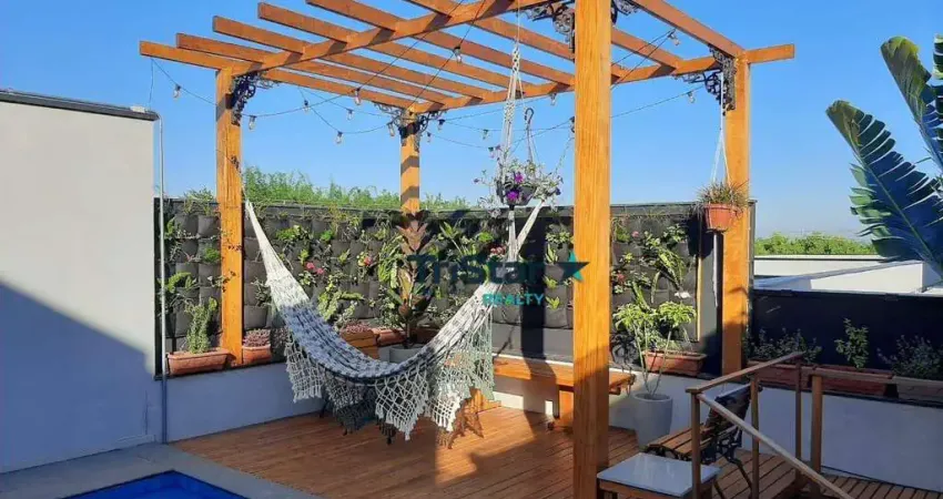 Ca0566 - casa com projeto exclusivo rústico sustentavel e tropical com vista para mata condominio fechado - at. 215m² - ac. 202,50m² - residencial man