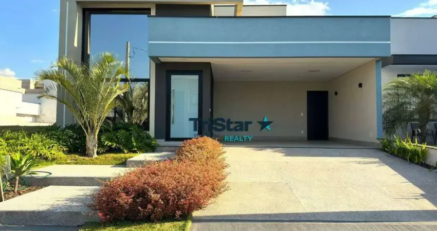 Tristar realty - ca0568 - casa com 03 suítes em condominio fechado - at. 302m² - ac. 202m² - jardim piemonte - indaiatuba - sp