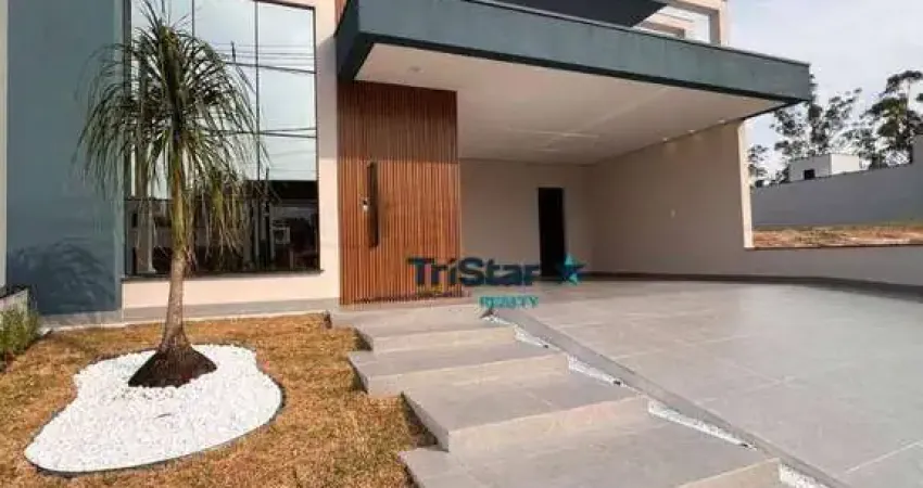 Ca0570 - casa com 03 suites piscina e escritorio em condominio fechado com lazer completo - at. 300m² - ac. 202m² - park gran reserve indaiatuba sp -