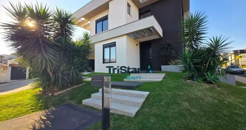 Tristar realty -ca0564 - casa terrea em condominio alto padrão próximo do parque ecologico - at. 392m² - ac. 250m² - res maria josé - indaiatuba - sp