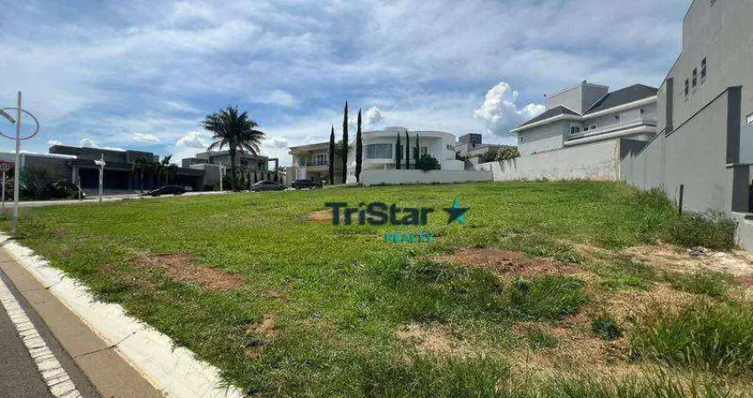 #venda te0142 -condomínio maison du parc, ao lado do parque ecológico de indaiatuba. excelente lote  área total 547,55m², plano, com frente ampla