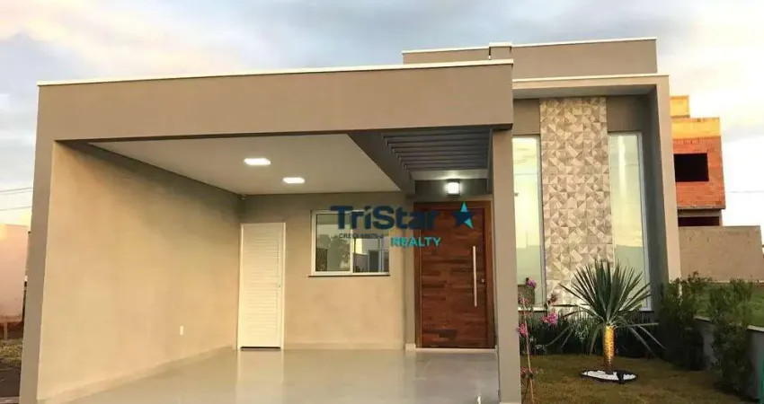 Ca0616 - oportunidade - casa com área gourmet em condominio fechado - at 150m² - ac 105m² - condomínio jardim park real - indaiatuba/sp.