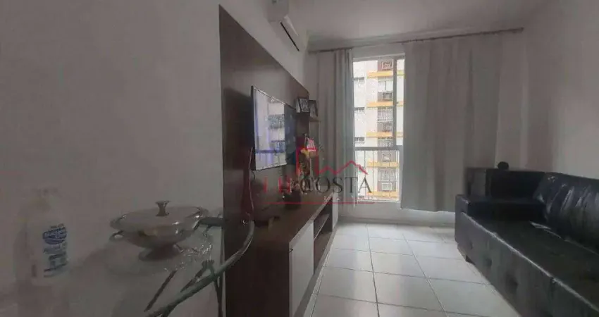 Apartamento com 1 quarto e o 2º quarto de empregada que foi revertido. 1 vaga de garagem na es à venda, 65 m² por r$ 530.000 - icaraí - niterói/rj