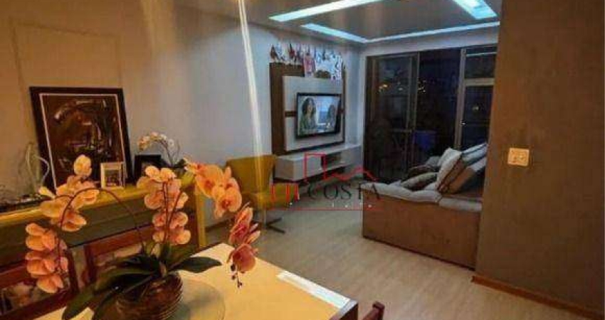 Apartamento com Varanda,  2 dormitórios sendo 1 suíte e um escritório. 1 vaga à venda, 90 m² por R$ 750.000 - Icaraí - Niterói/RJ