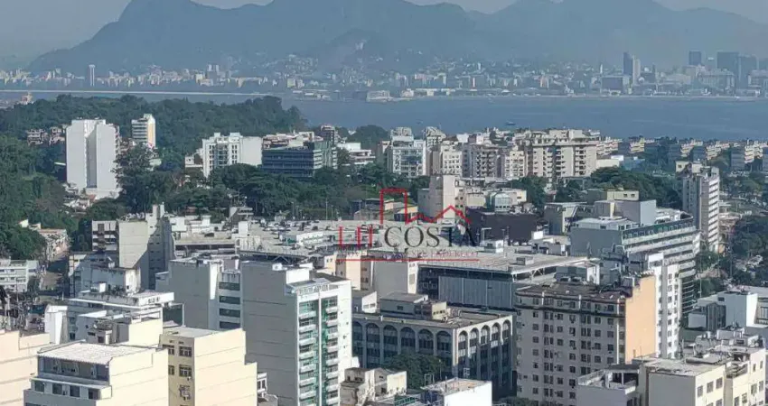 Sala com vista deslumbrante para Baía de Guanabara e Cristo-Sala, 56 m² - venda por R$ 180.000 - Centro - Niterói-ESTUDA PERM