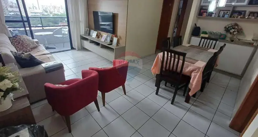 90m², 3 quartos/1 suíte, 2 vagas de garagem cobertas no coração da Torre.