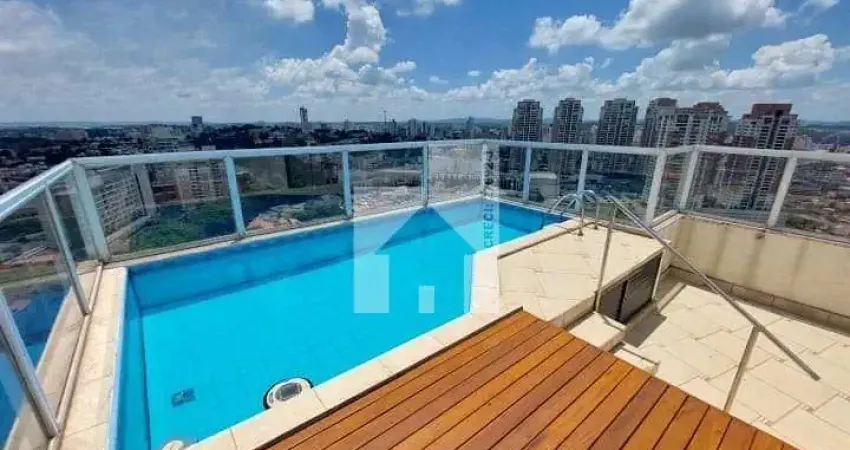 Cobertura duplex, com 3 dormitórios (1 suíte), 190 m² com piscina privativa e área gourmet, residen
