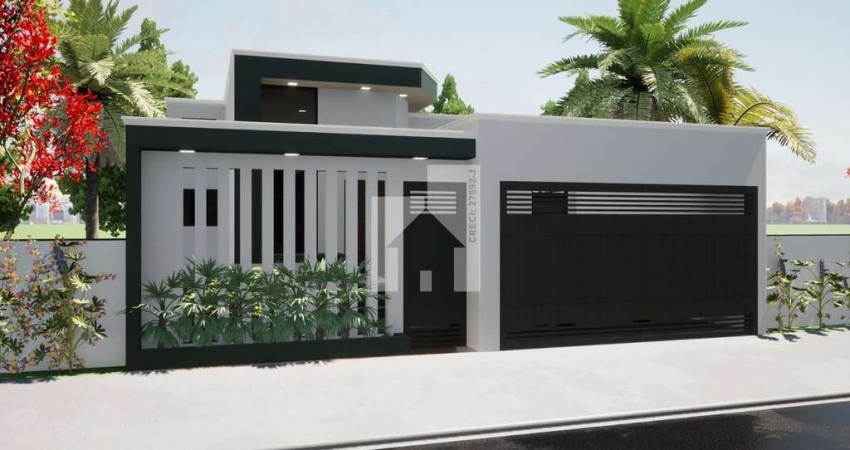 Magnifica Casa Nova com 3 Dormitórios sendo 1 suíte, Área Gourmet com Piscina à venda, Residencial