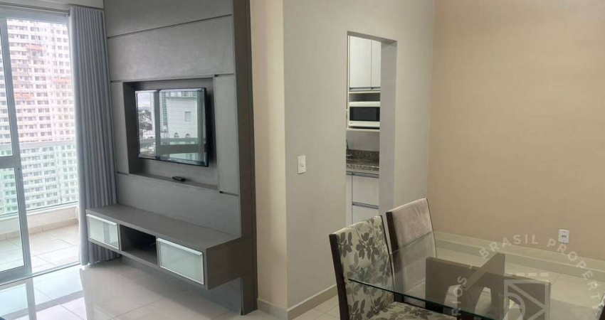 Apartamento com 1 dormitório para locação, mobiliado, 57m², Jd. das Colinas