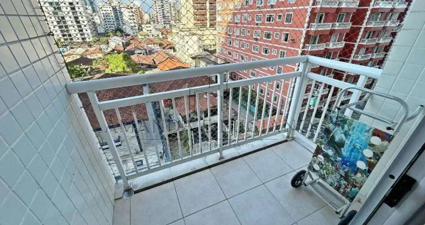 Apartamento para venda em praia grande, ocian, 2 dormitórios, 1 suíte, 2 banheiros, 1 vaga