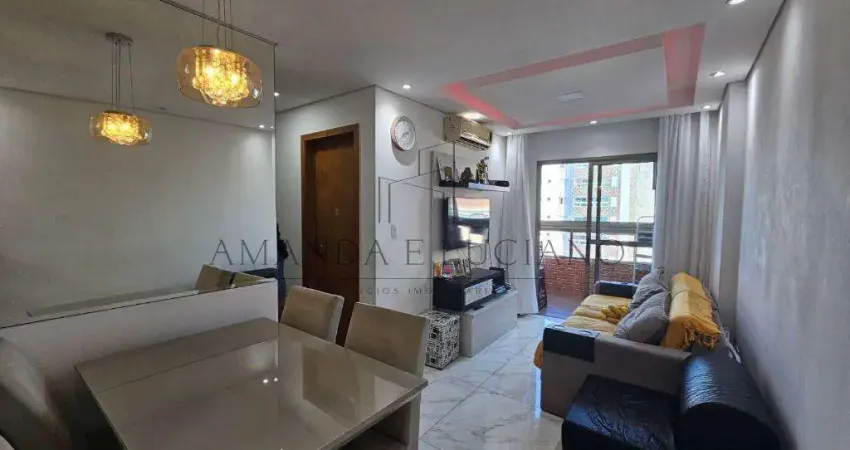 Apartamento para venda em praia grande, canto do forte, 2 dormitórios, 1 suíte, 2 banheiros, 2 vagas