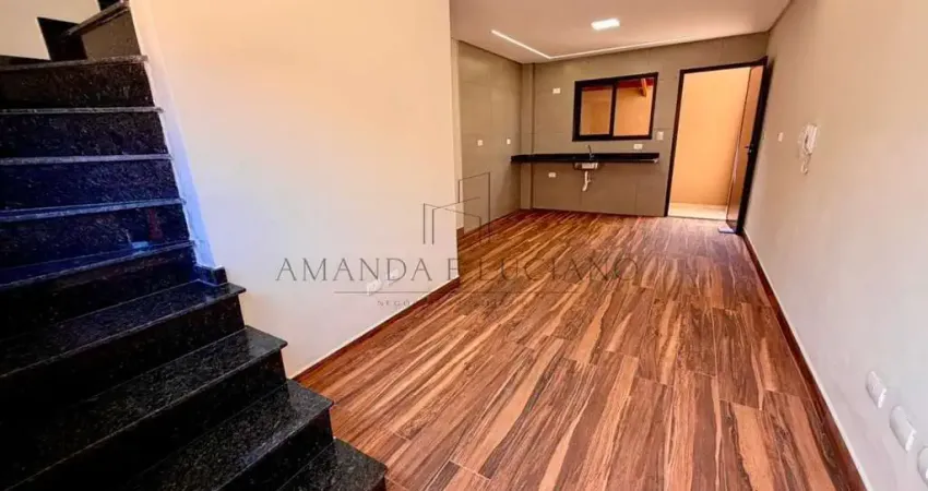 Casa em condomínio para venda em praia grande, maracanã, 2 dormitórios, 2 banheiros, 1 vaga