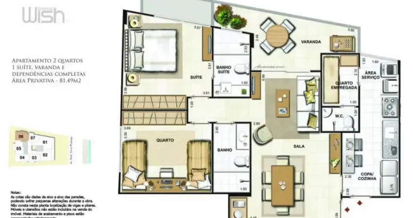 Venda Apartamento, Charitas, dois quartos