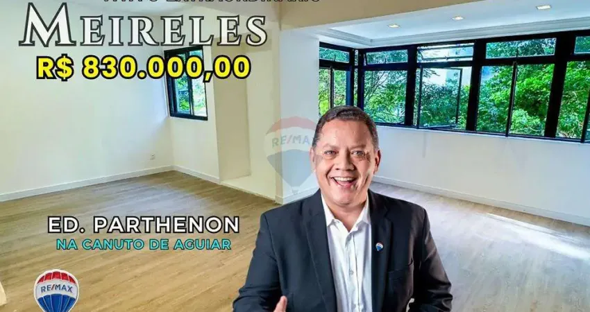 ED. PARTHENON - MEIRELES - 147m² - 3 SUÍTES - LAVABO - REFORMADO - 2 VAGAS DE GARAGEM