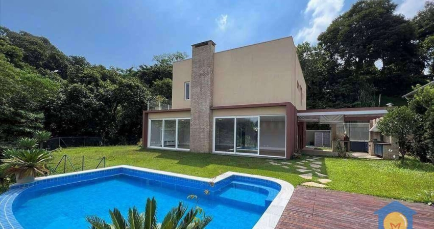 Casa com 4 Suítes, 493 m² - Venda por R$ 2.850.000 ou Aluguel por R$ 17.900 - Pousada dos Bandeirantes - Carapicuíba/SP