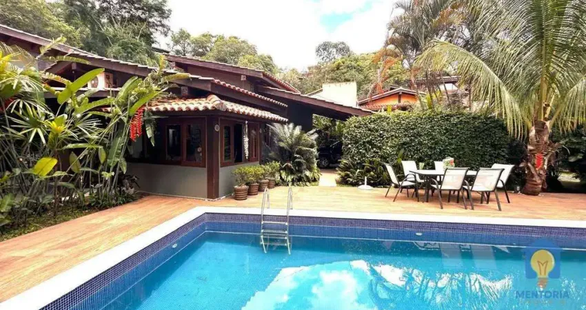 Casa térrea com 4 dormitórios, 320 m² - venda por R$ 2.900.000 ou aluguel por R$ 20.000/mês - Bairro Moinho Velho - Cotia/SP
