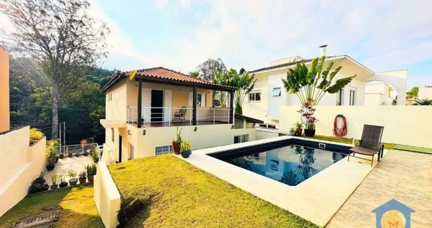 Casa com 3 suítes à venda, 256 m² por r$ 1.500.000 - granja viana - beverly hills - jandira/sp