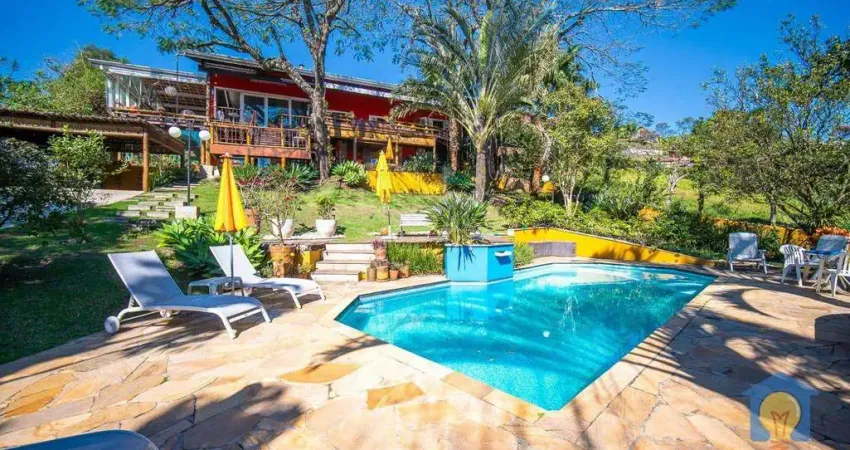 Casa com 5 dormitórios para alugar, 536 m² por r$ 19.464,13/mês - granja viana – km 26 - cotia/sp