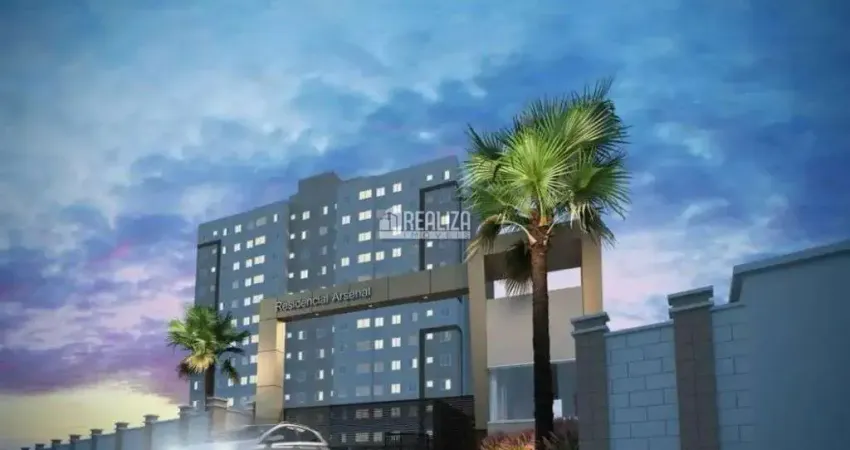 Apartamento a venda no Condominio Residencial Arsenal, em Uberaba, 2 dormitorios e seguranca 24h!