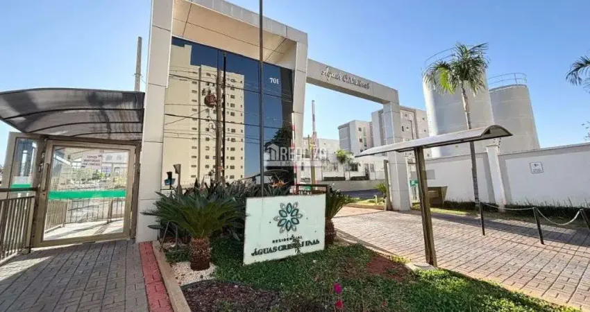 Apartamento de 2 dormitorios para venda no condominio residencial aguas cristalinas, no bairro conjunto guanabara, uberaba