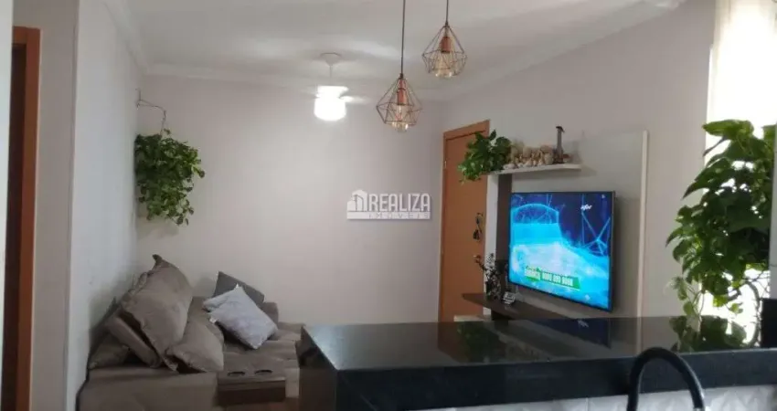 Apartamento de 2 dormitorios com moveis planejados no condominio atlantico sul, uberaba