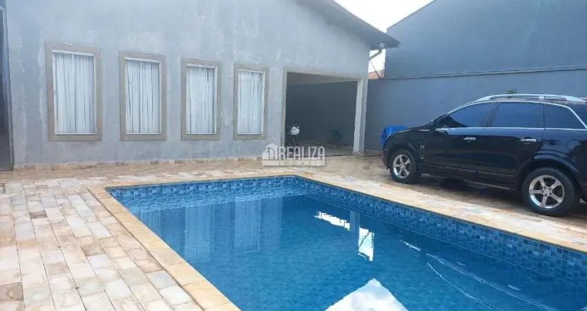 Casa a venda no bairro parque sao geraldo, uberaba: 3 dormitorios, suite, churrasqueira e piscina!