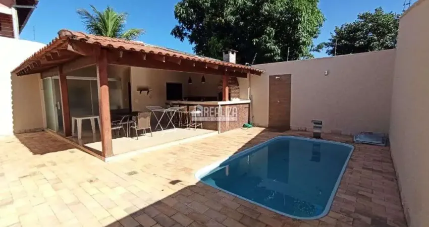 Casa com 3 dormitorios e area de lazer no bairro olinda, em uberaba