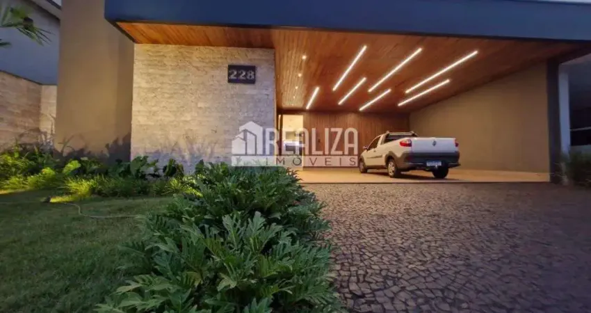 Casa de luxo no recreio dos bandeirantes, uberaba - 3 suites, piscina aquecida e varanda gourmet!