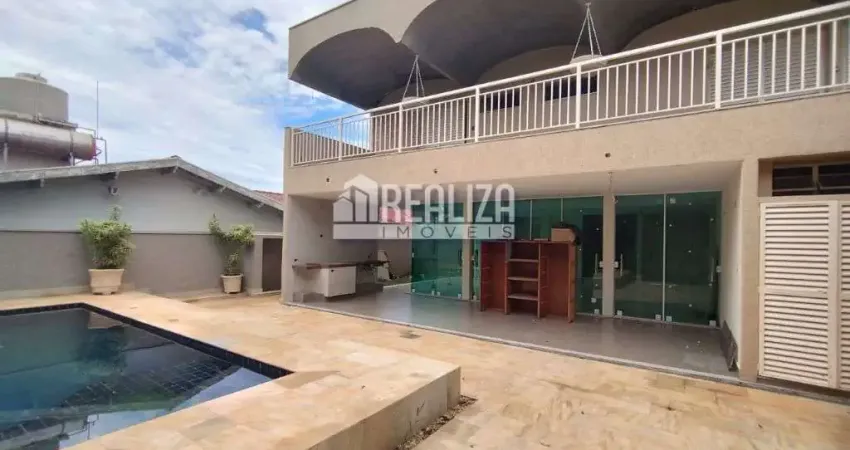 Casa de luxo em condominio com 5 dormitorios em morada das fontes, uberaba.