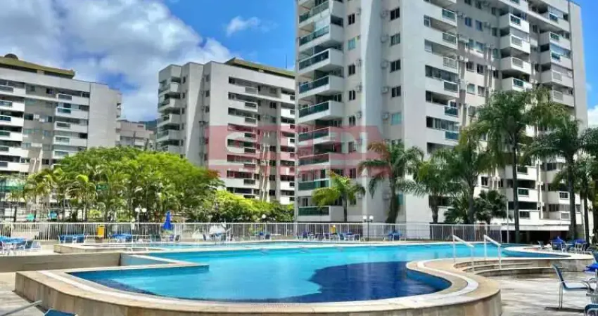 Excelente apartamento 2 quartos ao lado do Rio Centro - andar alto, 2 vagas de garagem - Barra Olímpica
