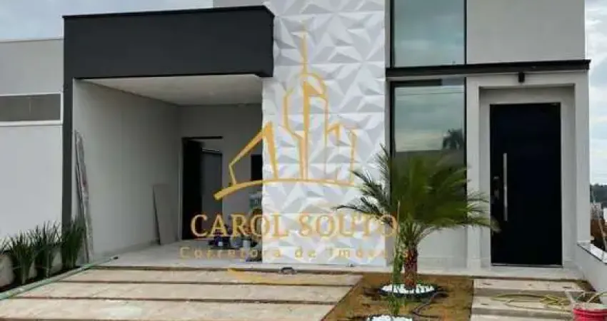 Casa Térrea com piscina condomínio Mantova - 4 quartos com planejados e ar condicionado