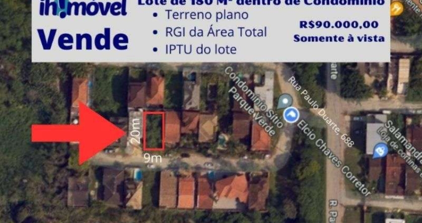 Terreno em condomínio fechado à venda na Rua do Cascalho, Vargem Grande, Rio de Janeiro