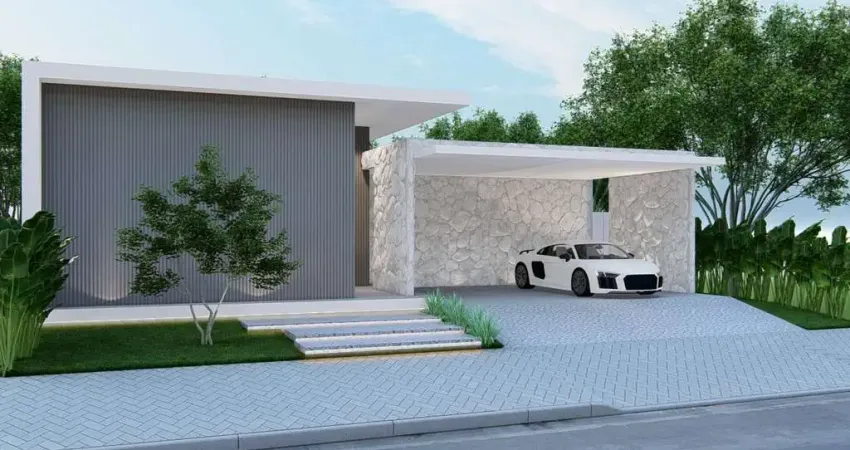 Casa em obras com 3 suítes no Condomínio Green Park
