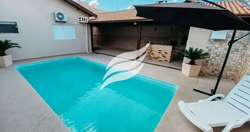 Casa reformada com piscina e 03 quartos no bairro concórdia em araçatuba