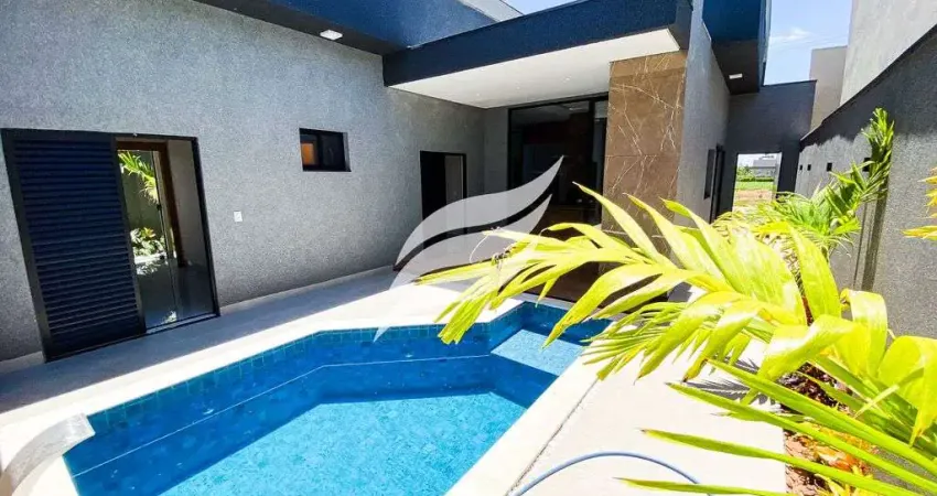 Linda casa 03 suítes com piscina à venda no condomínio quinta do ipê